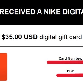 Nike Gift Card 35 USD