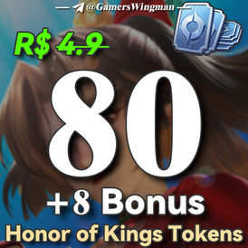 Honor of Kings 80 Tokens top up via UID