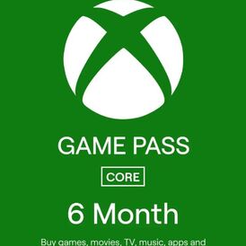 XBOX Game Pass Core 6 Months India