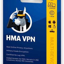 HMA PRO VPN KEY 12 MONTHS 5 DEVICE GLOBAL