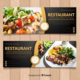 100+ Restaurant Banner (ZIP 1.3G)