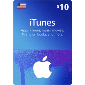 iTunes Gift Card  $10 USD (Stockable)