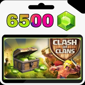 Clash OF Clans 6500 Gems (LOGIN INFO REQUIRE)