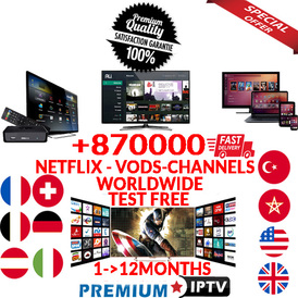 IPTV FAST DELIVERY - 4K IPTV SUBSCRIPTION 6 M