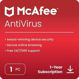 McAfee Anti Virus 1 Year Key Global For 1 PC