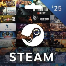 Steam 25$ USD Gift Card USA