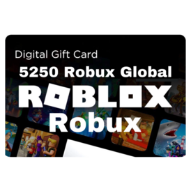 Roblox 5250 Robux Gift Card Global Region