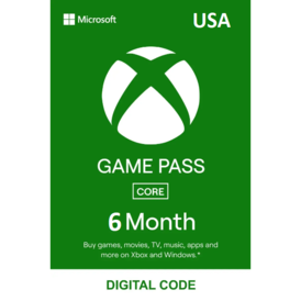 Xbox Game Pass Core 6 Months US