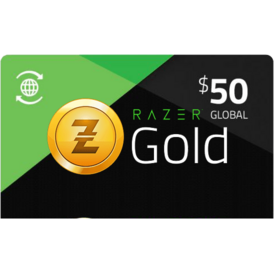 Razer Gold 50$ USD global stockable +Serial