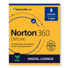 Norton 360 Deluxe 5 devices 1 year