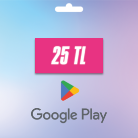 🚀Google Play Gift Cards 25 TL/TURKEY