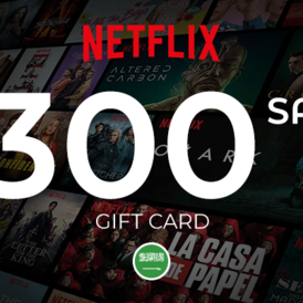 Netflix Gift card KSA 300 SAR (Stockable)