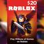 ROBLOX 20$ USD ROBUX GLOBAL 🌍