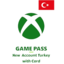 New Account with card Turk for xbox game pass