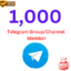 1000 Telegram Member Group/Channel