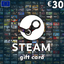 Steam Wallet 30€ - 30 Euro Gift Card (STOCKAB