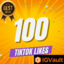 100 TikTok Likes J'aime TikTok ( for more jus