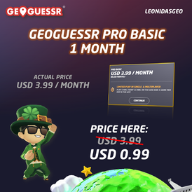 GeoGuessr Pro Basic | 1 Month Subscription