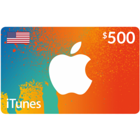 iTunes Gift Card 500$ ( Stackable )