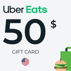 Uber Eats Gift Card 50 USD (US) Uber Eats