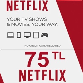 Netflix Gift Card 75 ₺ TL TRY