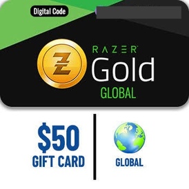 50.00 USD RAZER GOLD GIFT CARD GLOBAL