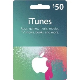 iTunes Gift Card 50$ USD (USA) (Stockable)