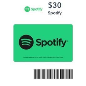 Spotify Gift card 30 USD