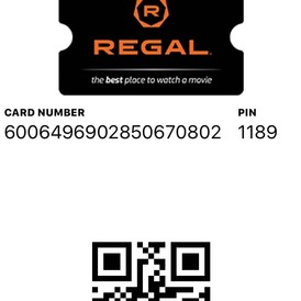 Regal Cinema gift card