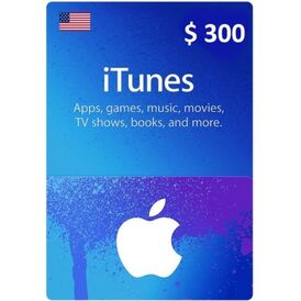 I tunes gift card 300 USD