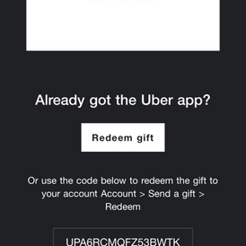 Uber voucher