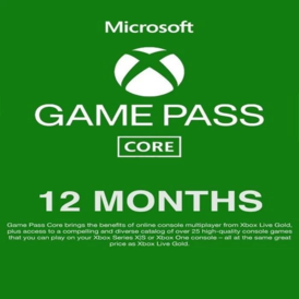 Xbox Game Pass Core 12 Month TURKEY KEY