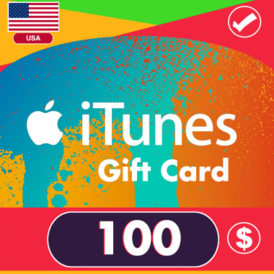 Apple iTunes gift card USA 100$ usd stockable