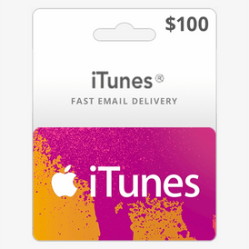 iTunes Gift Card 100 USD (USA) INSTANT USE