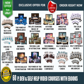 100 self help HQ videos course Resell Rights!