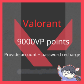 Valorant riot 9000VP (login to recharge)