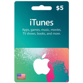 iTunes Gift Card - 5 USD (Stockable)