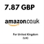 7.87£ GBP UK Amazon Storable Card