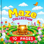 Maze Book Collection: 10 Pages of Fun!