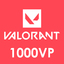 Valorant VP 10$ USD 1000VP