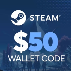 Steam wallet gift card USA 50$ USD stockable