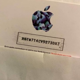 Apple gift card