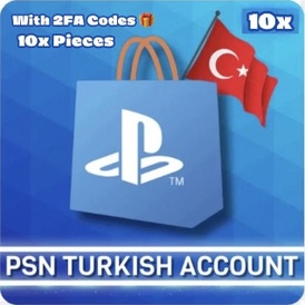 Psn New Account 🇹🇷 10x Pieces⚜️ With 2FA 🎁