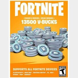 Code 13500 V-bucks 13.5k V-bucks Fortnite