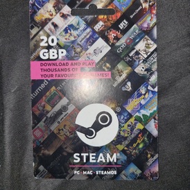 Steam wallet card