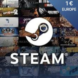 STEAM GIFT 🎁 CARD 1€ [ EUROPE 🇪🇺 ]