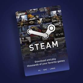 Steam Wallet Gift Card Voucher Code UK GBP