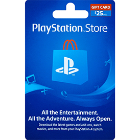 25$ PlayStation Network PSN stockable