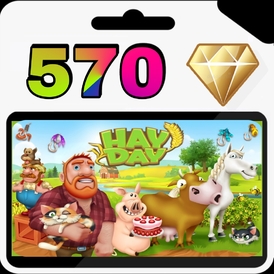 HAY DAY 570 Diamond (LOGIN INFO REQUIRE)