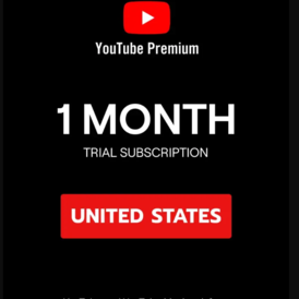 YouTube Premium 1 Month Trial USA